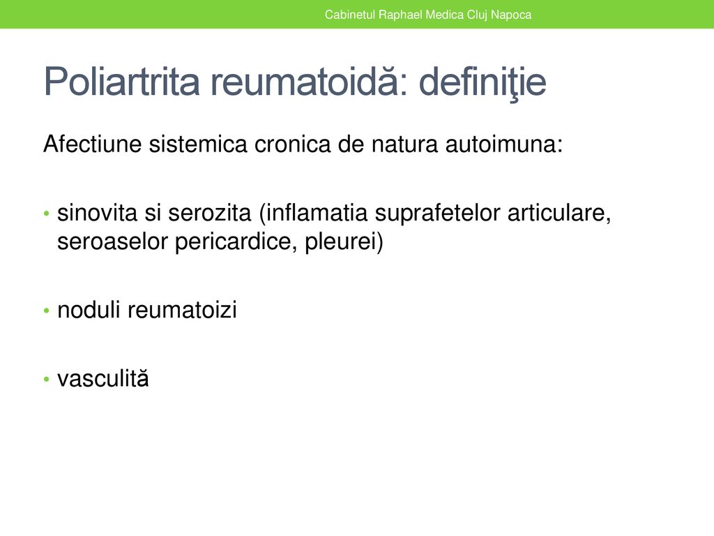 definitie poliartrita reumatoida)