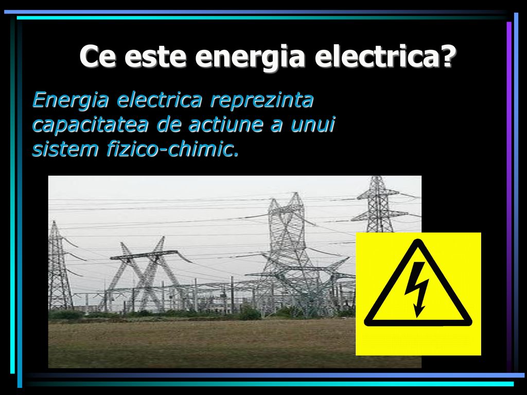 Ce este energia electrica