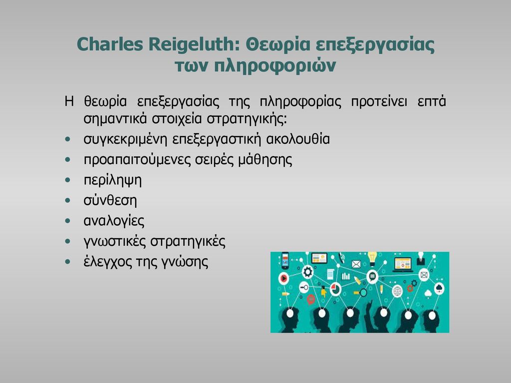 Charles Reigeluth: Θεωρία επεξεργασίας των πληροφοριών