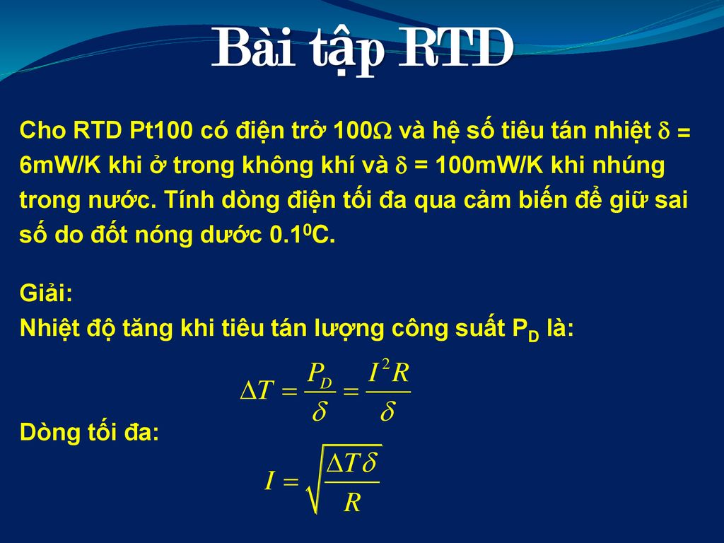 Bài tập RTD