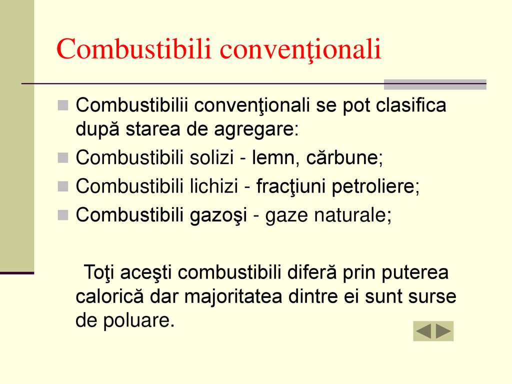 Combustibili convenţionali
