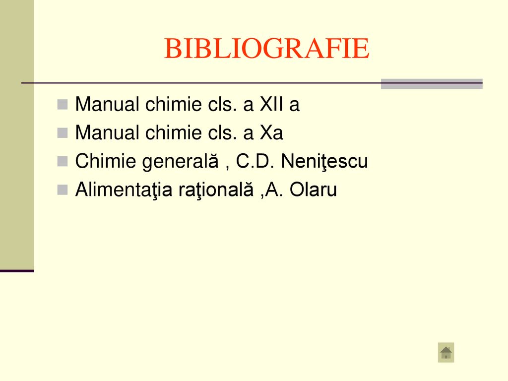BIBLIOGRAFIE Manual chimie cls. a XII a Manual chimie cls. a Xa