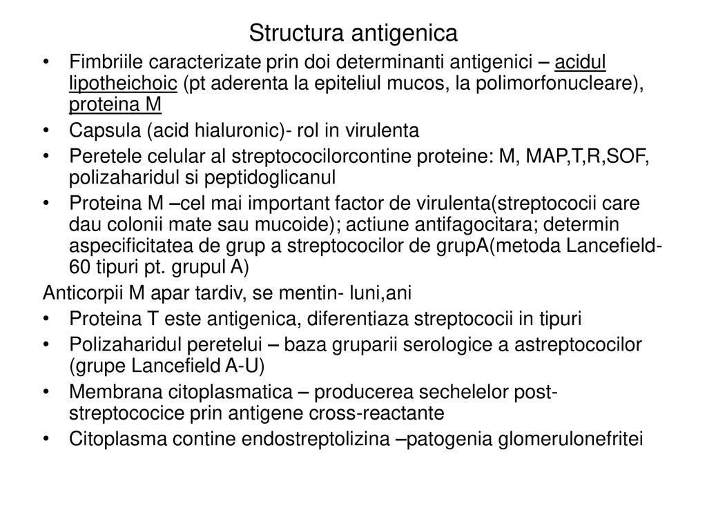 Structura antigenica