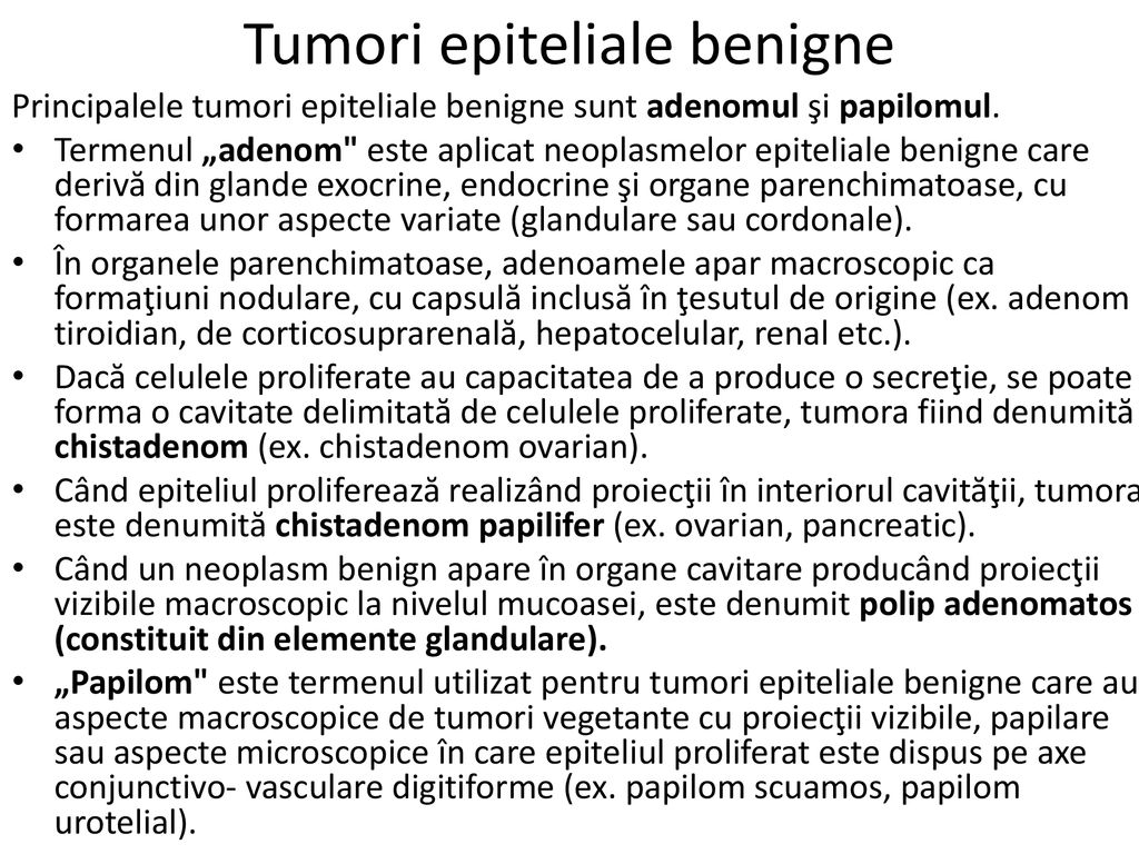 Tumori epiteliale benigne