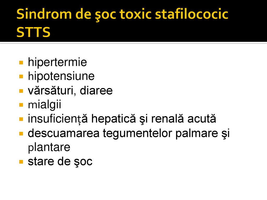 Sindrom de şoc toxic stafilococic STTS