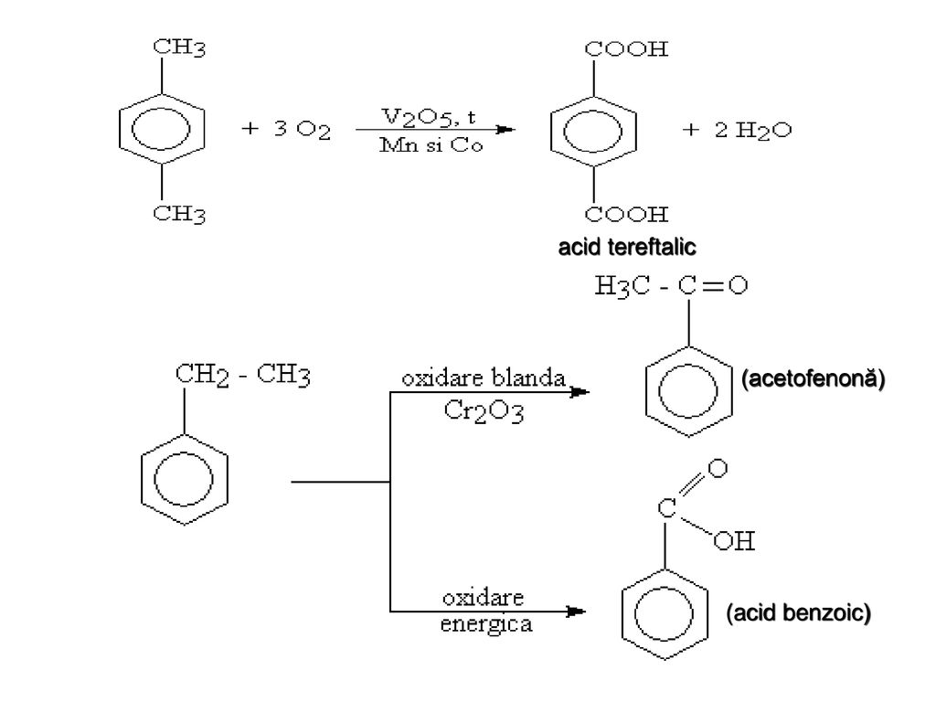 acid tereftalic (acetofenonă) (acid benzoic)