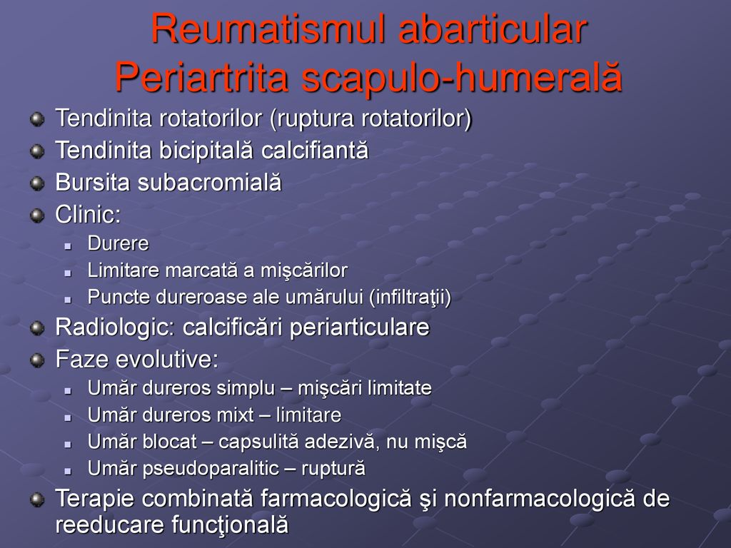 ce este reumatismul vizual)