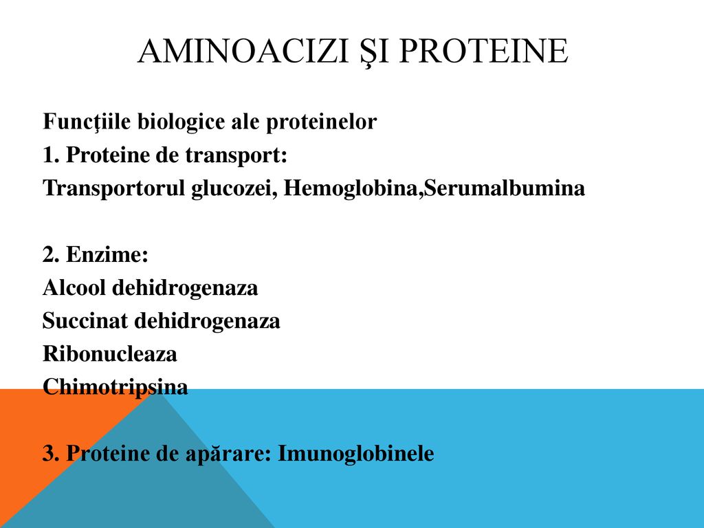 Aminoacizi şi proteine
