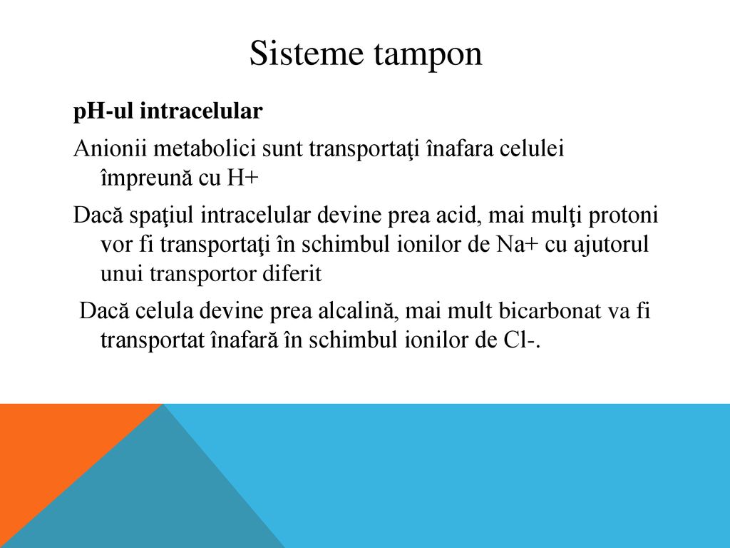 Sisteme tampon pH-ul intracelular