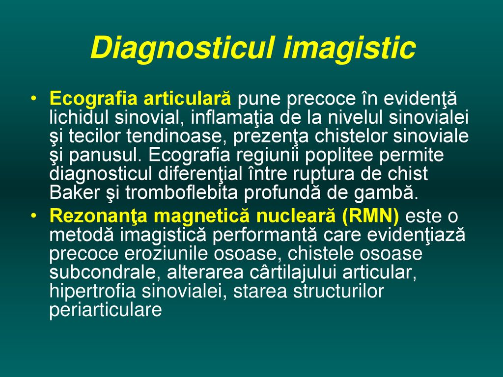 diagnosticul diferențial al clasificării bolilor articulare)
