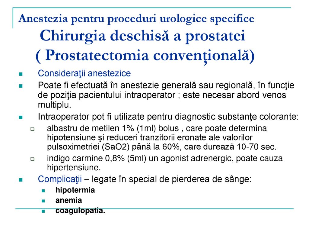 Operatie Prostata Fundeni