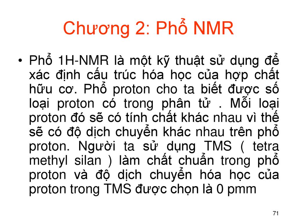Chương 2: Phổ NMR