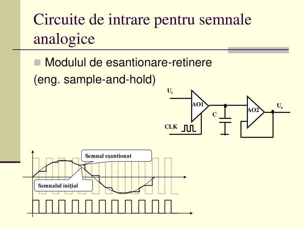 Circuite de intrare pentru semnale analogice