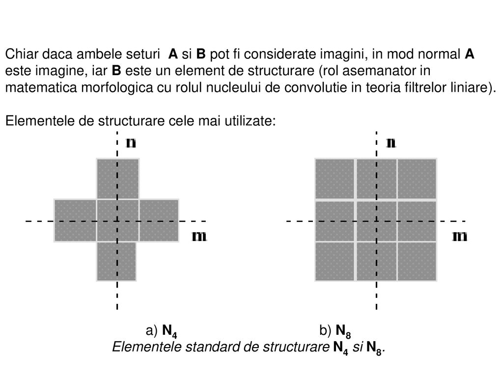 Elementele standard de structurare N4 si N8.