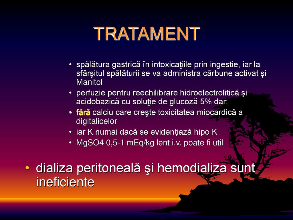 TRATAMENT dializa peritoneală şi hemodializa sunt ineficiente