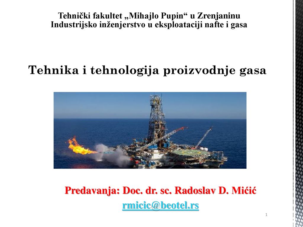 Tehnika i tehnologija proizvodnje gasa