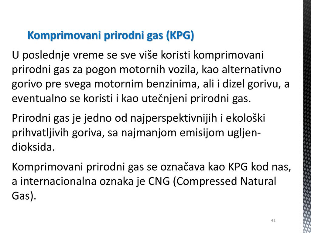 Komprimovani prirodni gas (KPG)