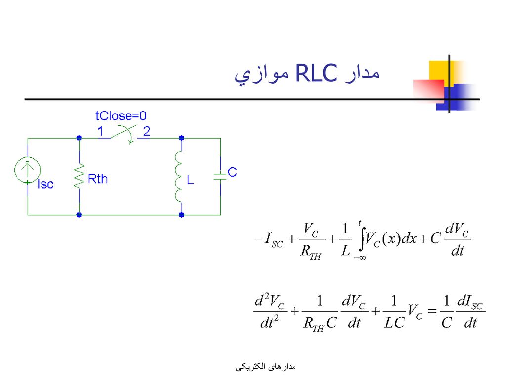 مدار RLC موازي مدارهای الکتریکی