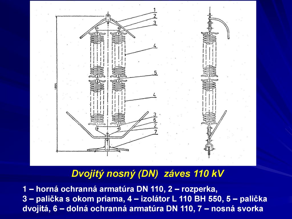 Dvojitý nosný (DN) záves 110 kV