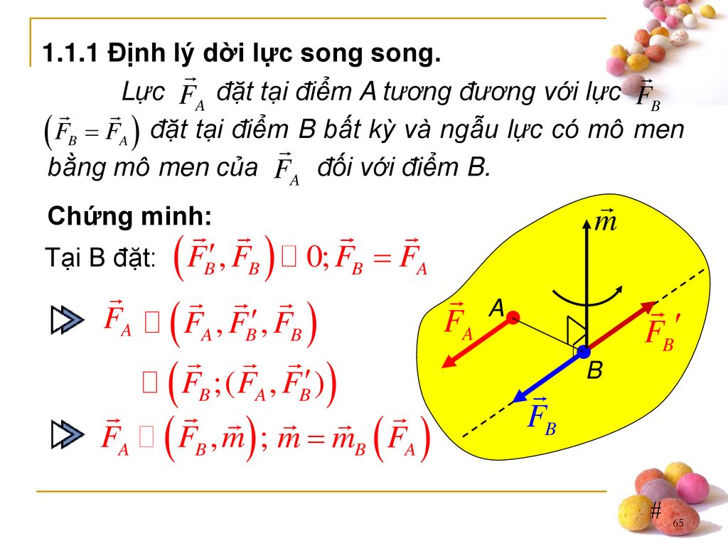 1.1.1 Định lý dời lực song song.