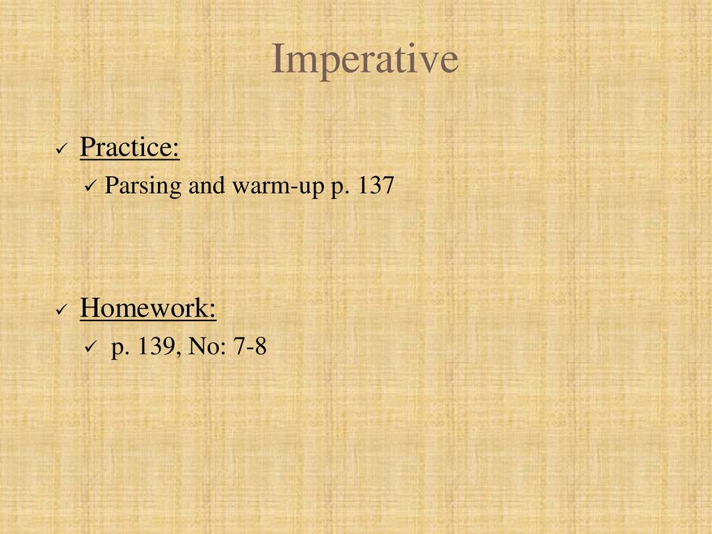 Class VIII: Imperative © Dr. Esa Autero - ppt κατέβασμα