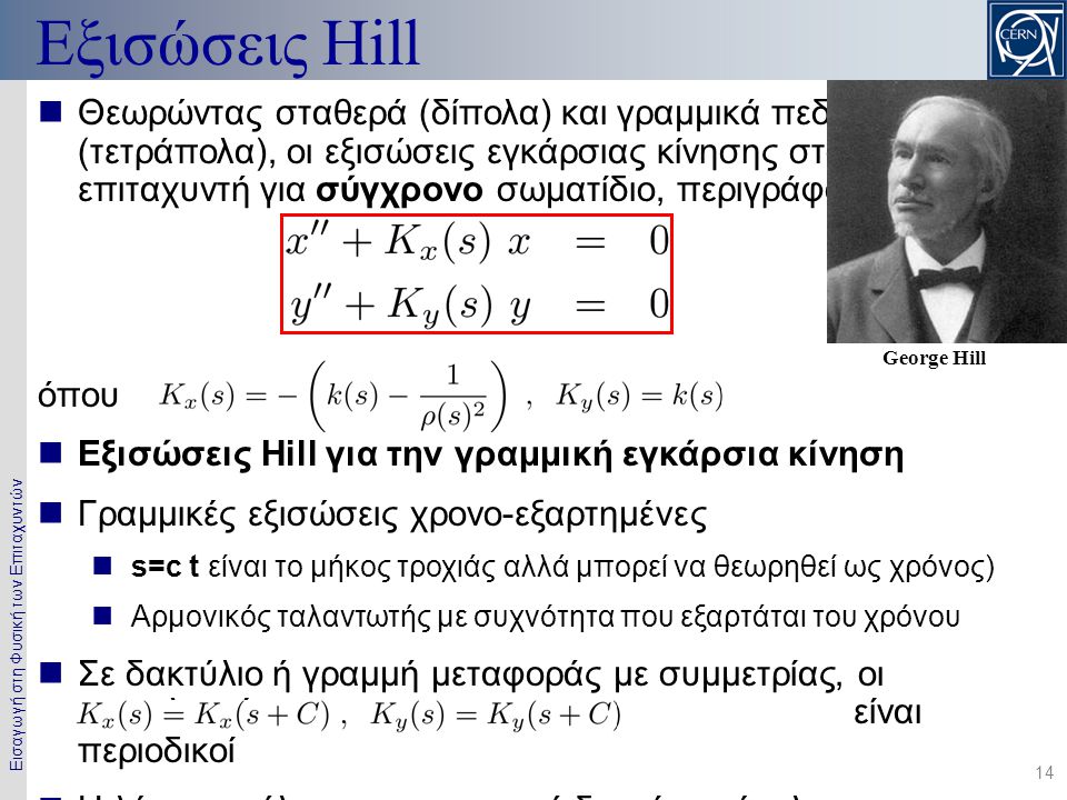 Εξισώσεις Hill George Hill.