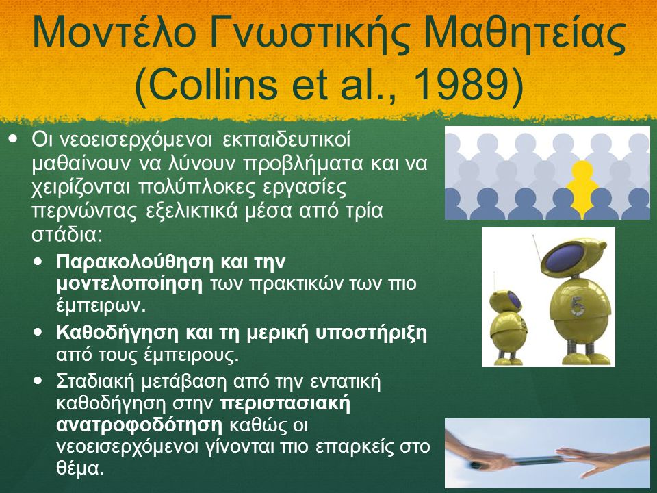 Μοντέλο Γνωστικής Μαθητείας (Collins et al., 1989)
