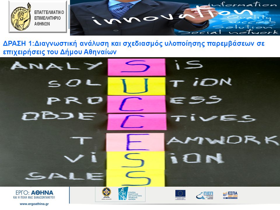 ΔΡΑΣΗ 1:Διαγνωστική ανάλυση και σχεδιασμός υλοποίησης παρεμβάσεων σε επιχειρήσεις του Δήμου Αθηναίων