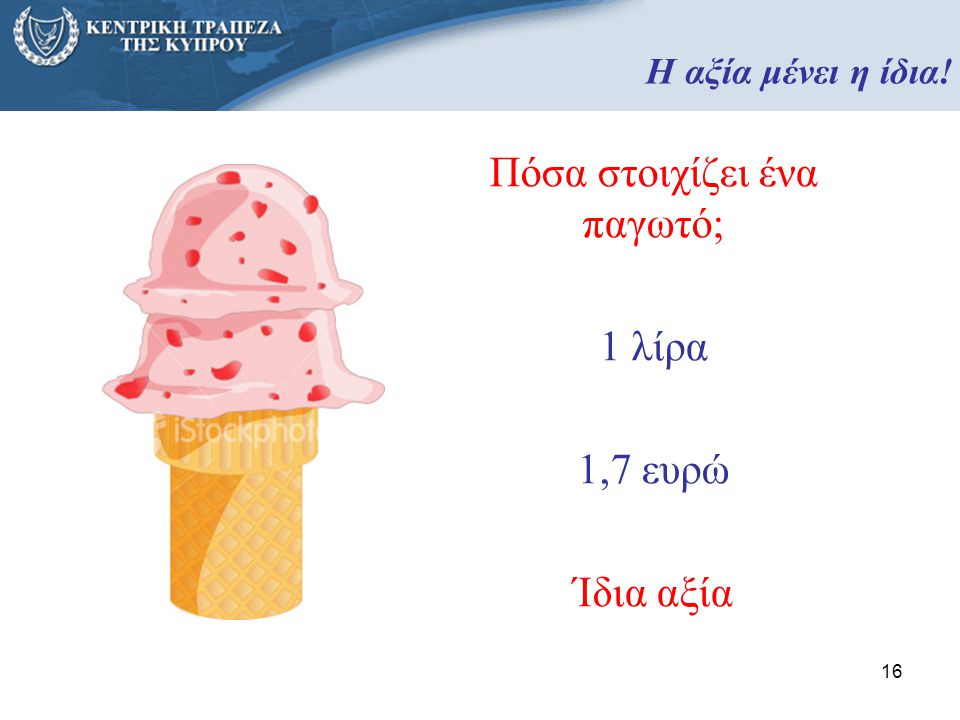 Πόσα στοιχίζει ένα παγωτό;