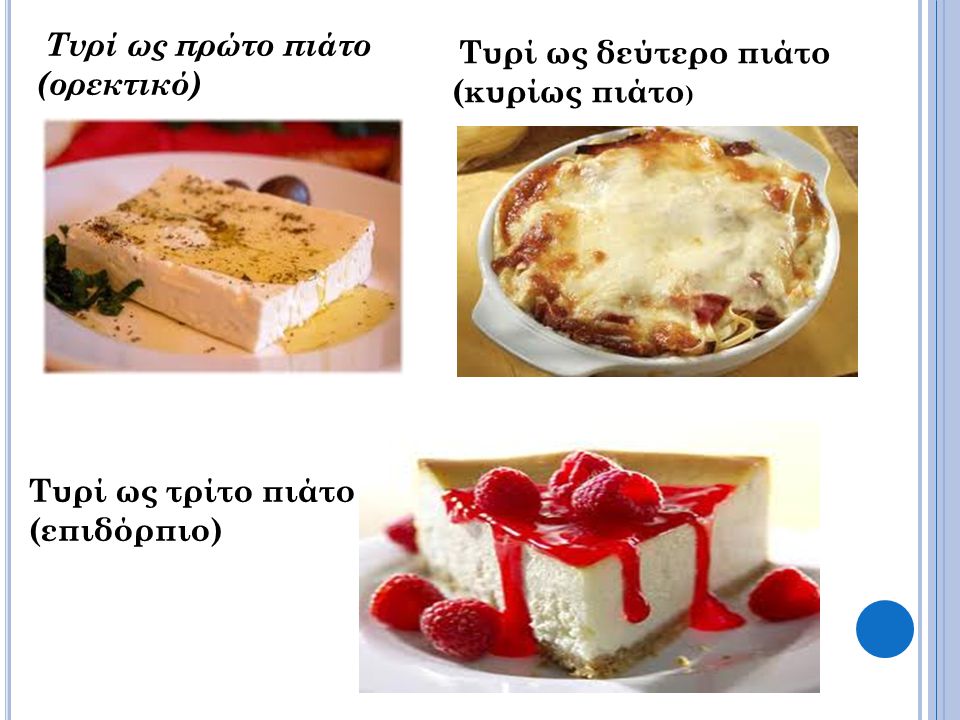 Τυρί ως πρώτο πιάτο (ορεκτικό)