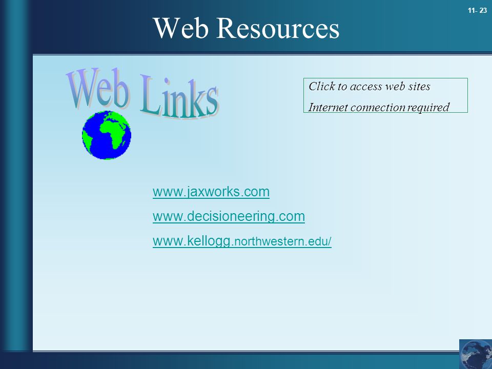 Web Resources Web Links