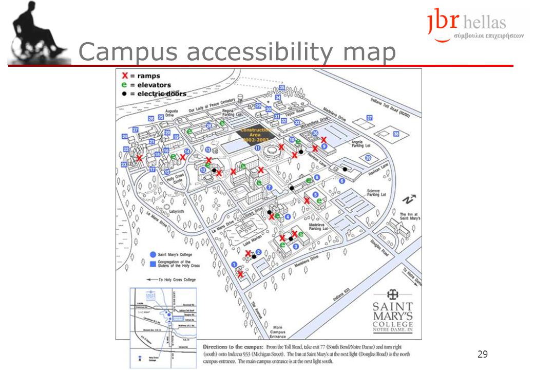 Campus accessibility map