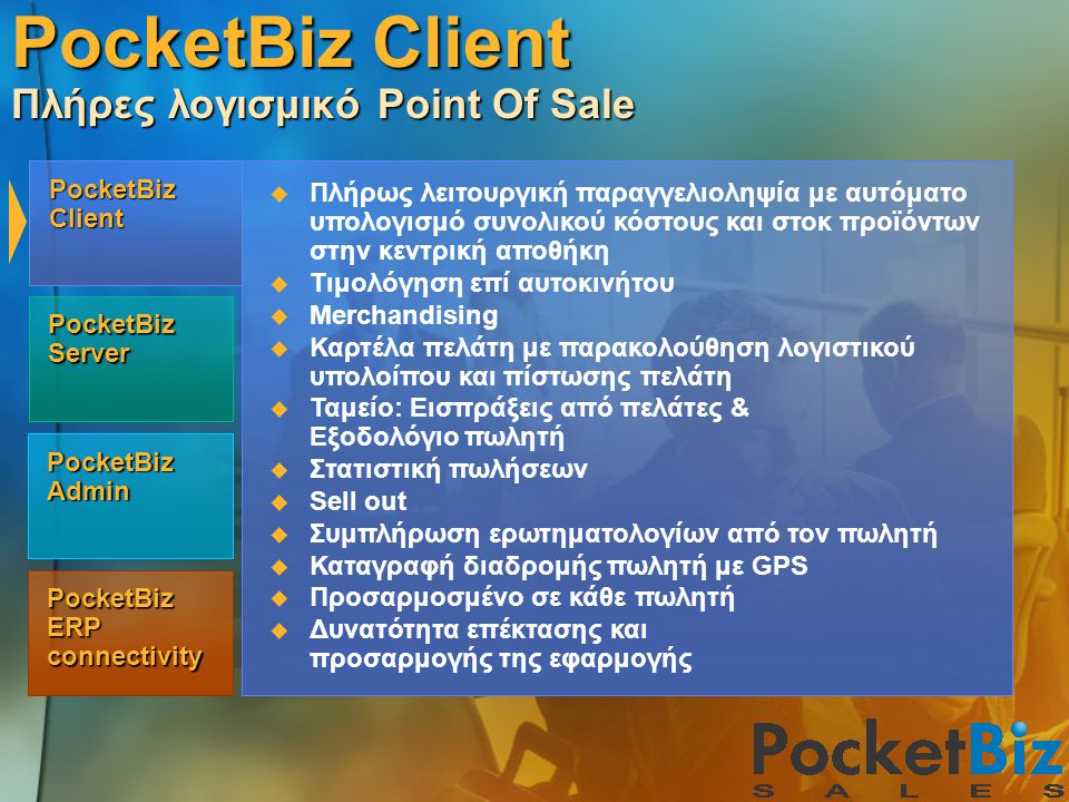 PocketBiz Client Πλήρες λογισμικό Point Of Sale
