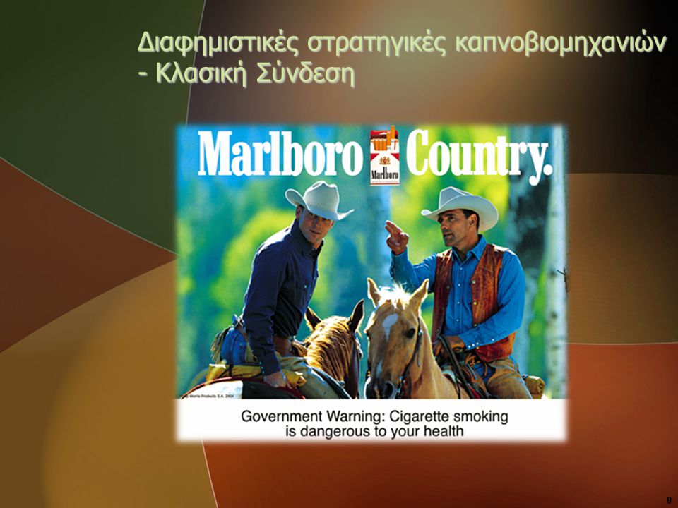 Διαφημιστικές στρατηγικές καπνοβιομηχανιών - Κλασική Σύνδεση