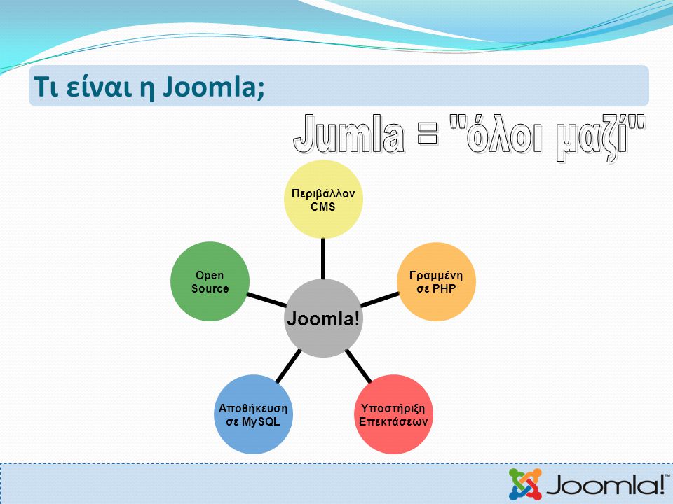 Τι είναι η Joomla; Jumla = όλοι μαζί