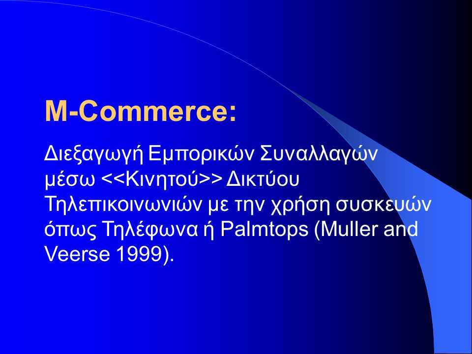 M-Commerce: