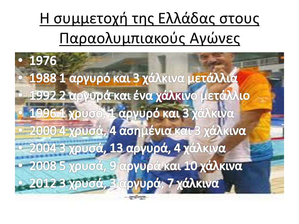 Η συμμετοχή της Ελλάδας στους Παραολυμπιακούς Αγώνες