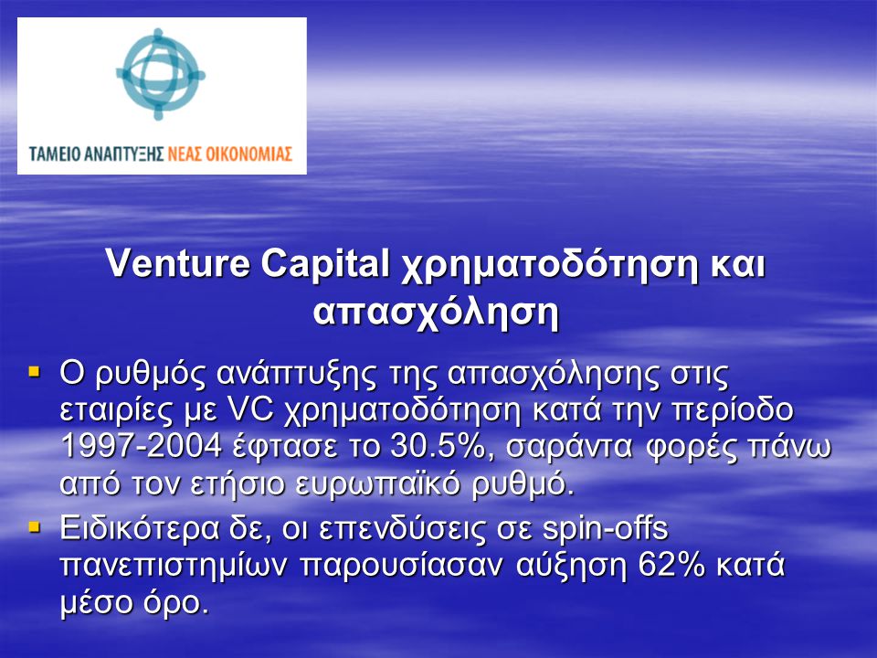 Venture Capital και έρευνα