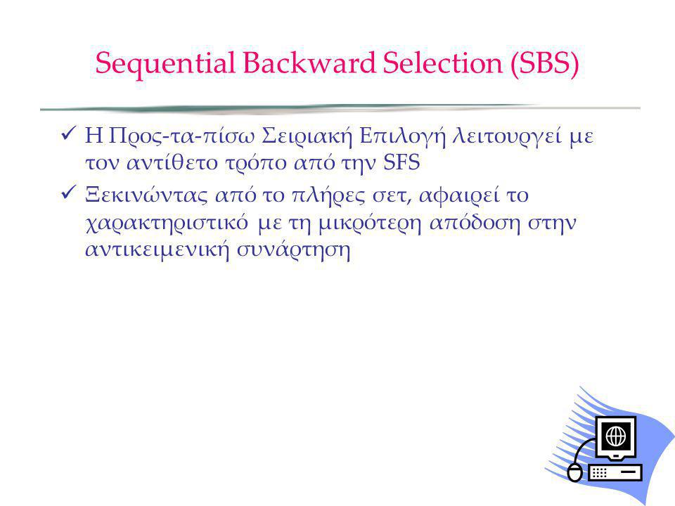Sequential Backward Selection (SBS)