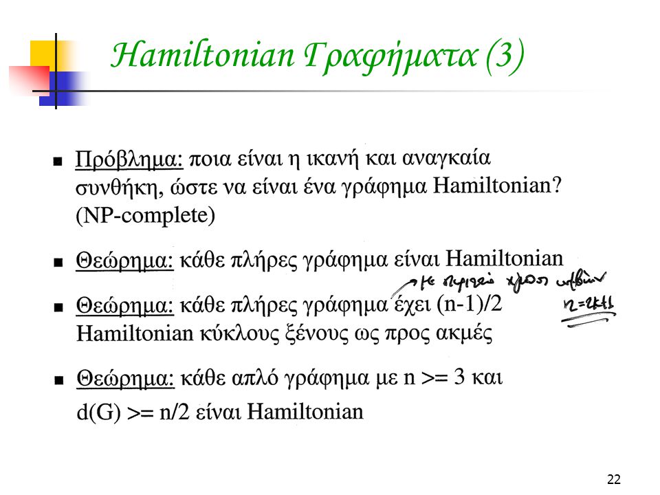 Hamiltonian Γραφήματα (3)