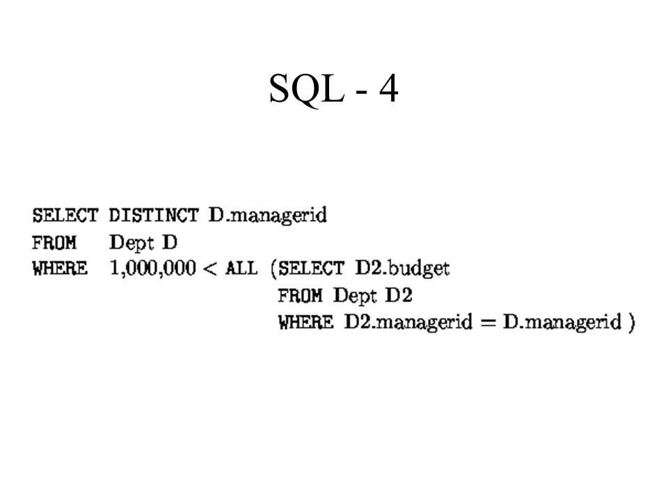 SQL - 4