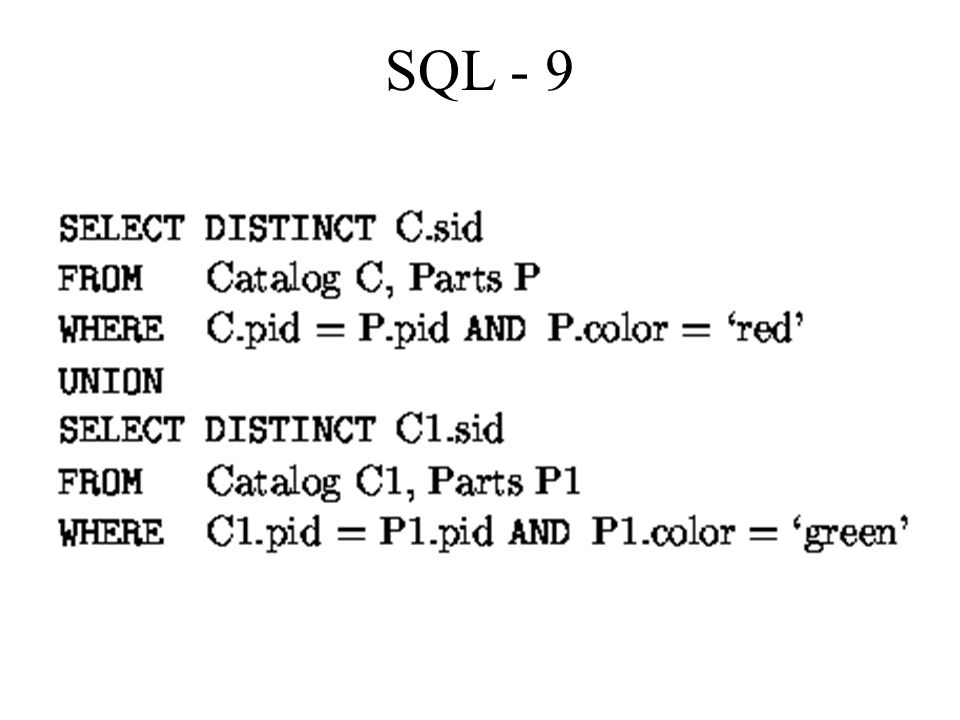 SQL - 9