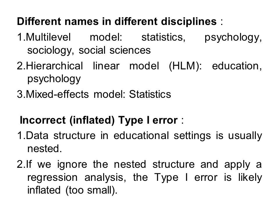 Different names in different disciplines : 1