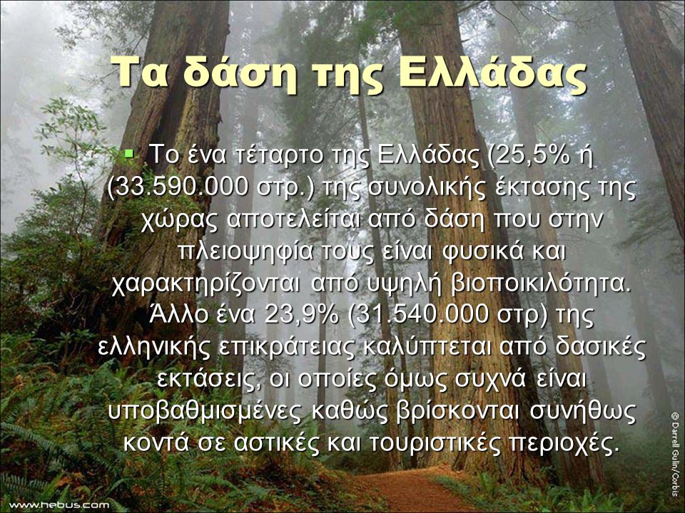 Τα δάση της Ελλάδας
