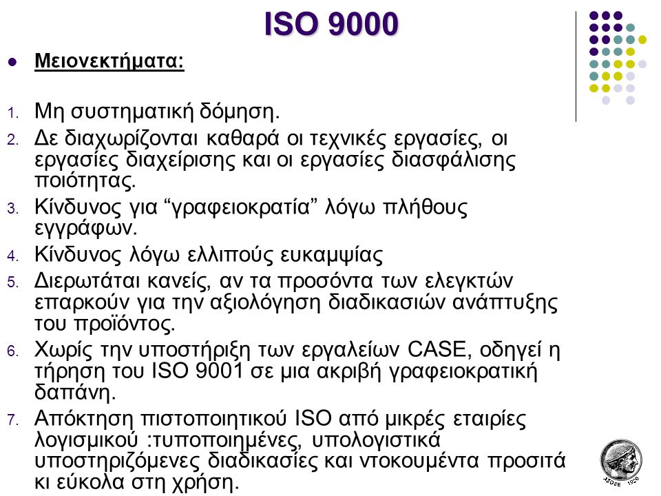 ISO 9000 Μη συστηματική δόμηση.