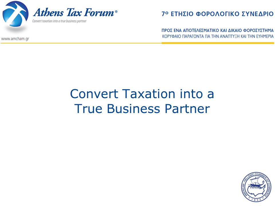 Convert Taxation into a True Business Partner