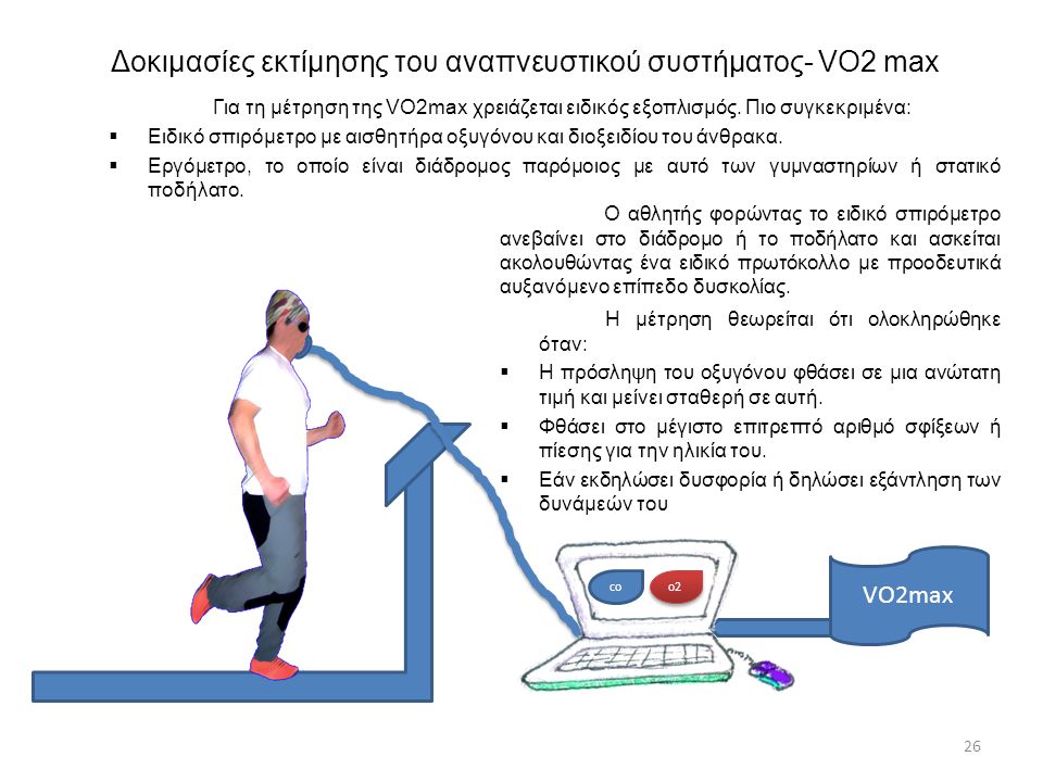 Δοκιμασίες εκτίμησης του αναπνευστικού συστήματος- VO2 max