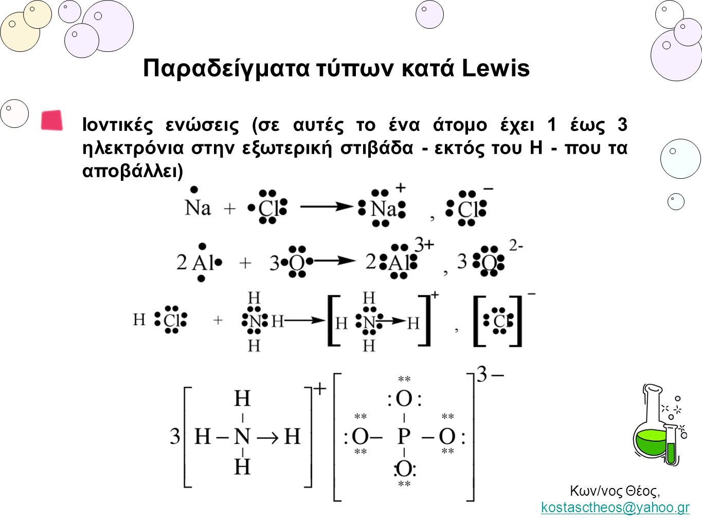 Παραδείγματα τύπων κατά Lewis