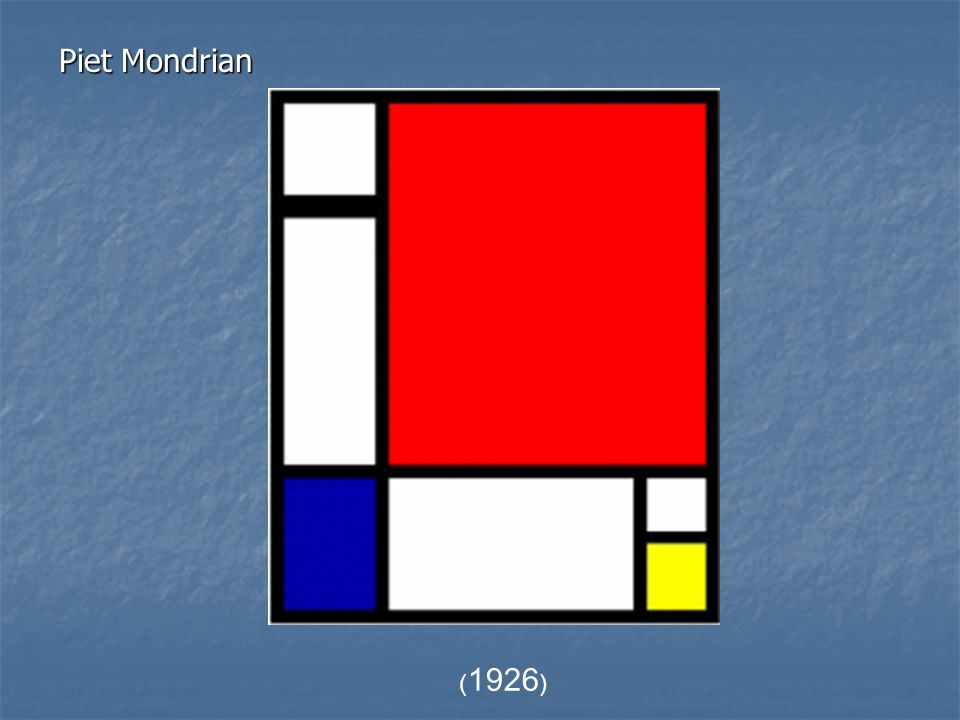 Piet Mondrian (1926)
