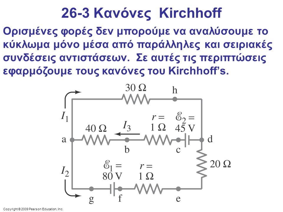 26-3 Κανόνες Kirchhoff